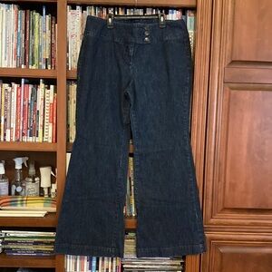 New York & Company Battery Park Jeans Size 16 Wide Leg